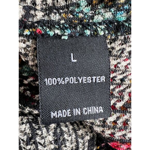 T&W Designs Women's Colorful Multicolor Two Button Blazer Jacket Size L - Picture 5 of 11